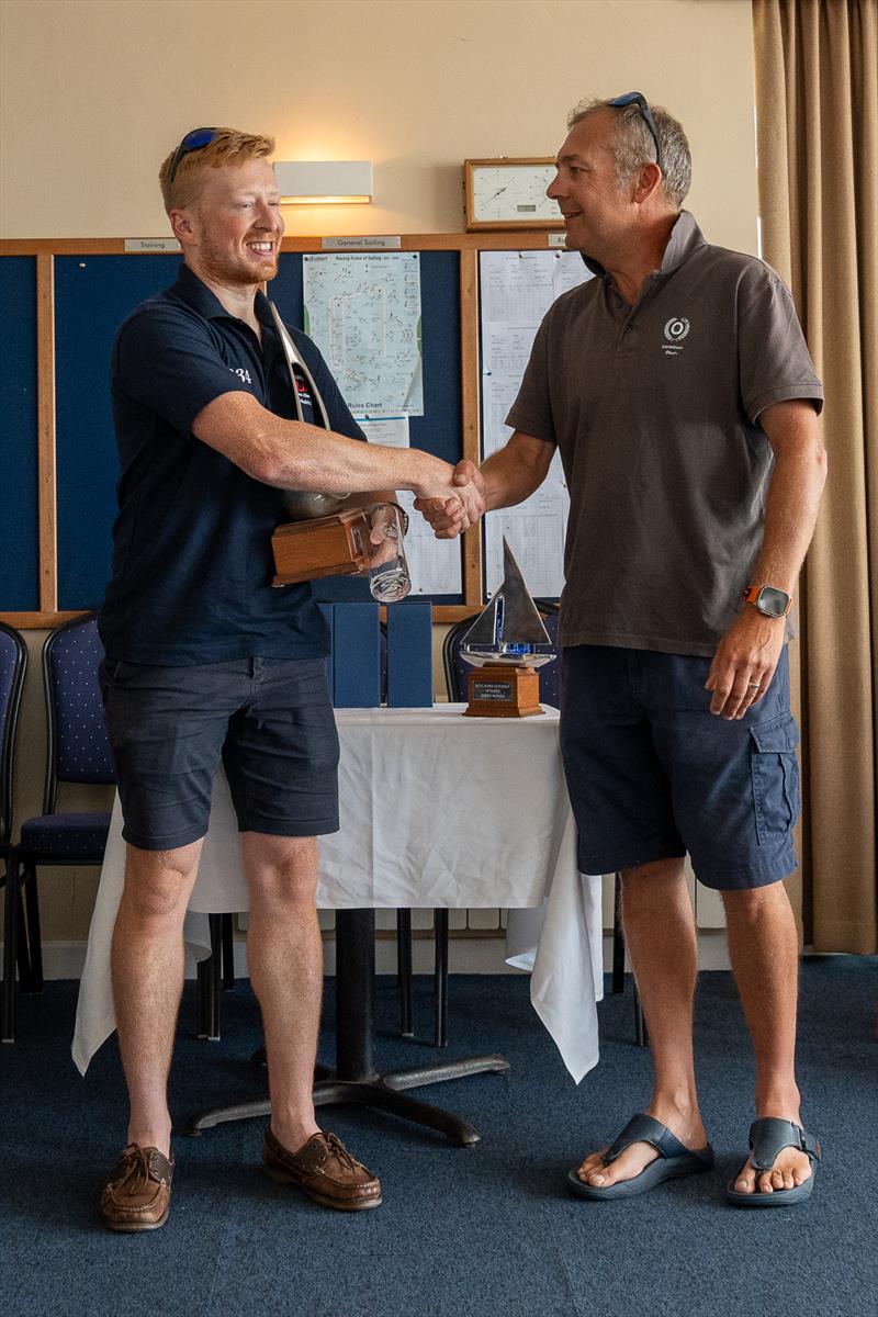 Charlie Matthews wins the 2024 edition of Royal Corinthian Yacht Club Super Saturday photo copyright Petru Balau Sports Photography / sports.hub47.com taken at Royal Corinthian Yacht Club, Burnham and featuring the Blaze class