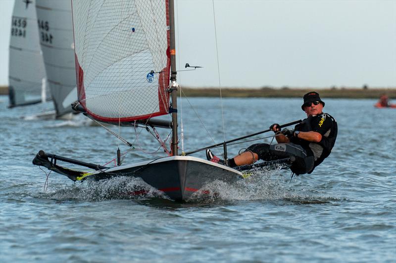 Malcolm Hutchings sailing on a Blaze won the John Torrance Trophy during Burnham Week 2024 - photo © Petru Balau Sports Photography / sports.hub47.com