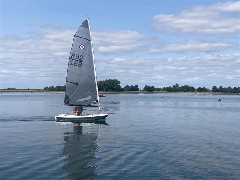 British Moths at Farmoor photo copyright Oxford Sailing Club taken at Oxford Sailing Club and featuring the British Moth class