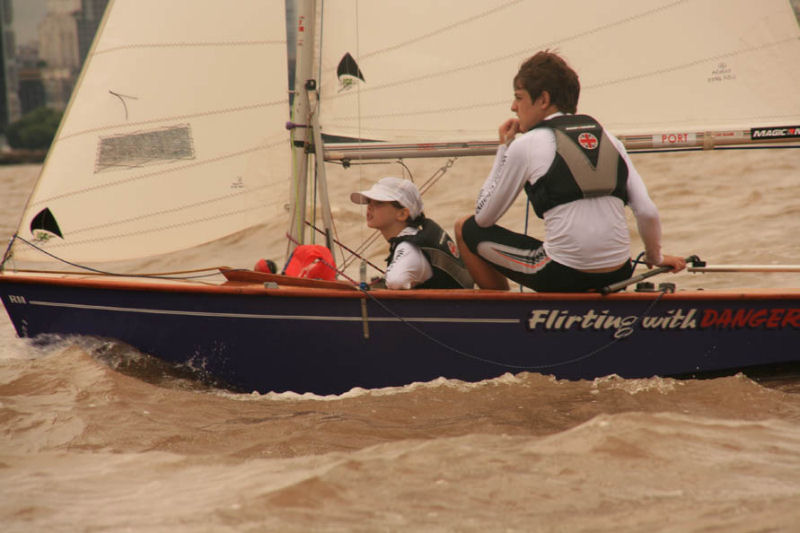 Cadet worlds practice race photo copyright Yacht Club of Argentina taken at  and featuring the Cadet class