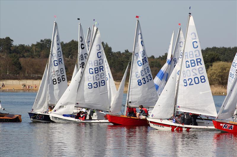 Cadets at Frensham photo copyright David Elliott taken at Frensham Pond Sailing Club and featuring the Cadet class