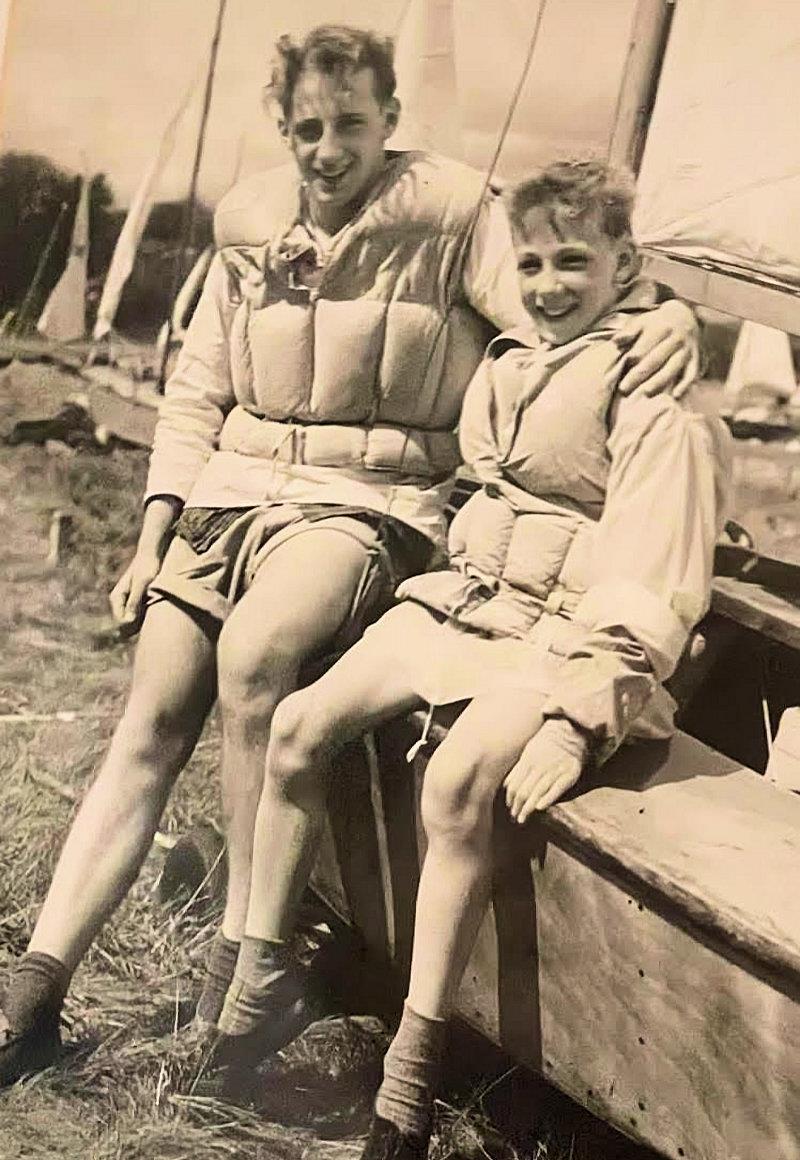 Barry and Rodney Steel - National Champions in 1957 photo copyright Steel family taken at Aldenham Sailing Club and featuring the Cadet class