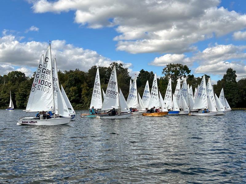 October Cadet training at Frensham Pond photo copyright Frensham Pond Cadet Class taken at Frensham Pond Sailing Club and featuring the Cadet class