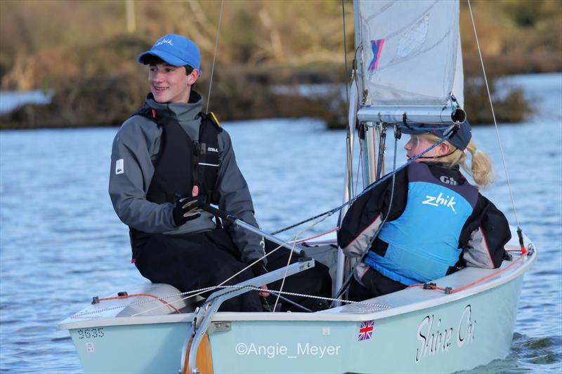 Cadet Winter Training at Fishers Green photo copyright Angie Meyer taken at Fishers Green Sailing Club and featuring the Cadet class