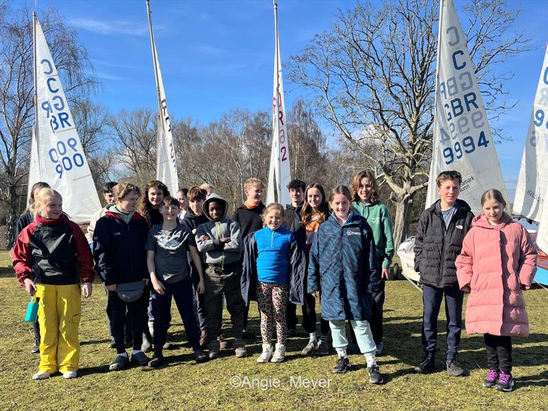 Cadet Winter Training at Fishers Green photo copyright Angie Meyer taken at Fishers Green Sailing Club and featuring the Cadet class