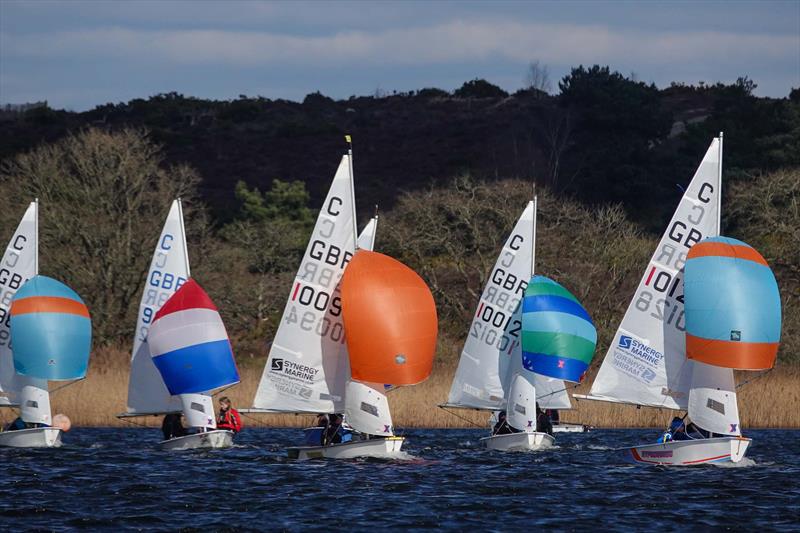 Cadets open meeting at Frensham Pond photo copyright Steve Gregory taken at Frensham Pond Sailing Club and featuring the Cadet class