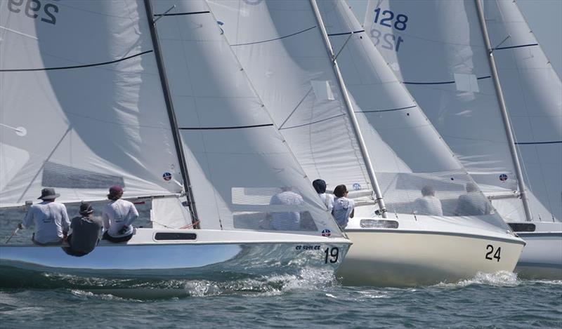 The Cal20s race at the 2023 Championships photo copyright Volker Correll taken at Shoreline Yacht Club and featuring the Cal 20 class