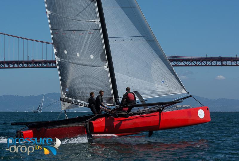 Rolex Big Boat Series day 1 photo copyright Erik Simonson / www.pressure-drop.us taken at St. Francis Yacht Club and featuring the Catamaran class