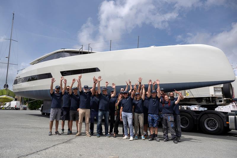 Launch of the MODX 70 #01 - photo © MODX Catamarans