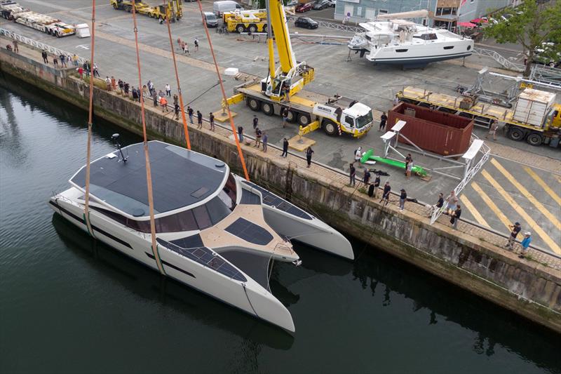 Launch of the MODX 70 #01 - photo © MODX Catamarans