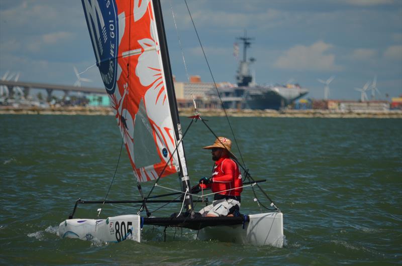 Singlehanded Hobie Wave racecourse action - photo © Hobie Wave Class