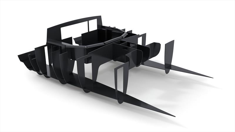 Balance 502 - Carbon - ISO View of Internal Structure - Looking Aft to Port photo copyright Balance Catamarans taken at  and featuring the Catamaran class