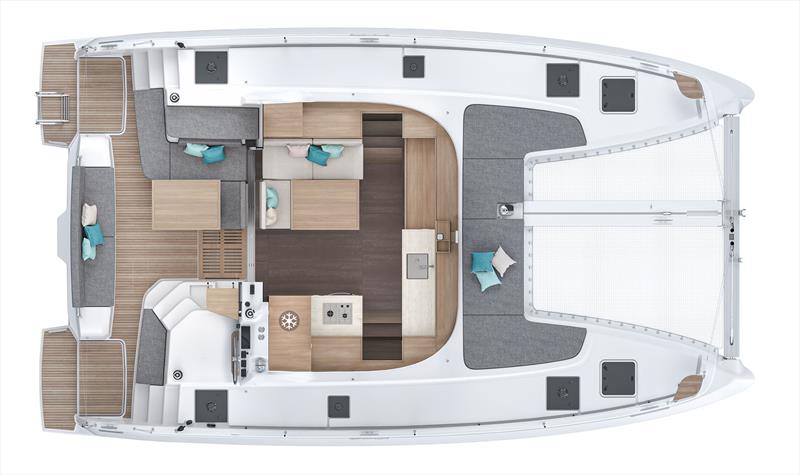 Lagoon 38 - main deck - photo © Lagoon Catamarans