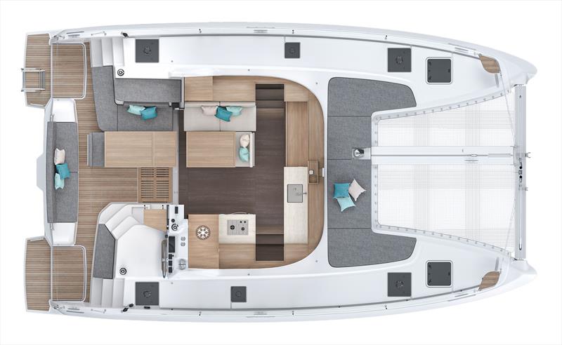 Lagoon 38 - main deck - photo © Lagoon Catamarans