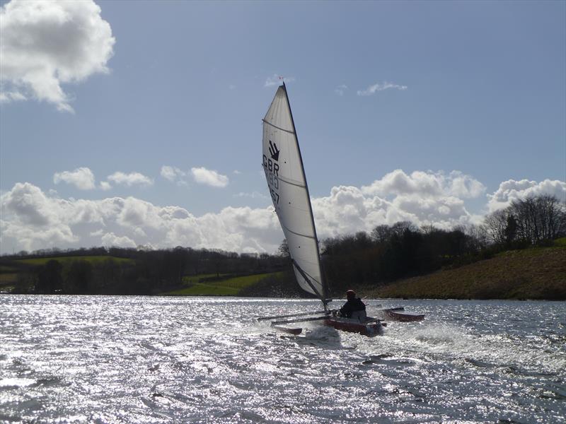 Breeze and sunshine for the Exmoor Beastie photo copyright Ian Jay taken at Wimbleball Sailing Club and featuring the Challenger class