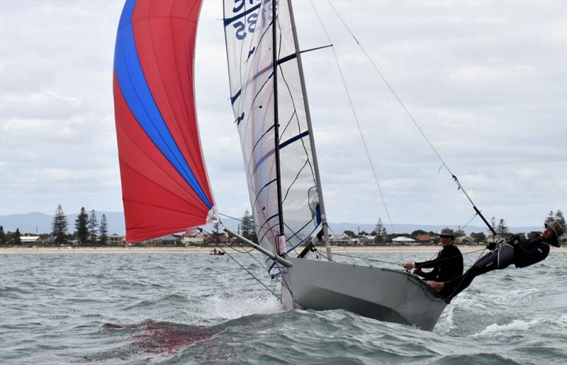 60th Cherub Australian National Championship - Jordy Fee & Andrew Fee photo copyright Keisha Day taken at Largs Bay Sailing Club and featuring the Cherub class