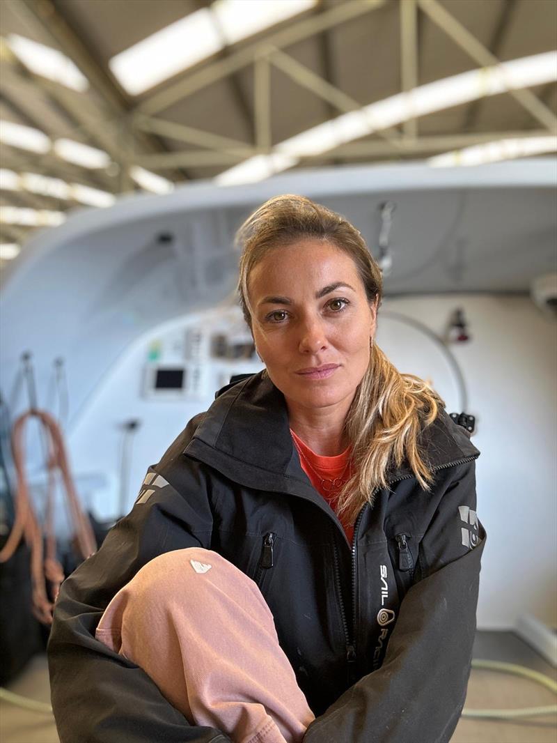 Elizabeth Tucker on board First Light as they prepare the vessel for sea once more - photo © Elizabeth Tucker