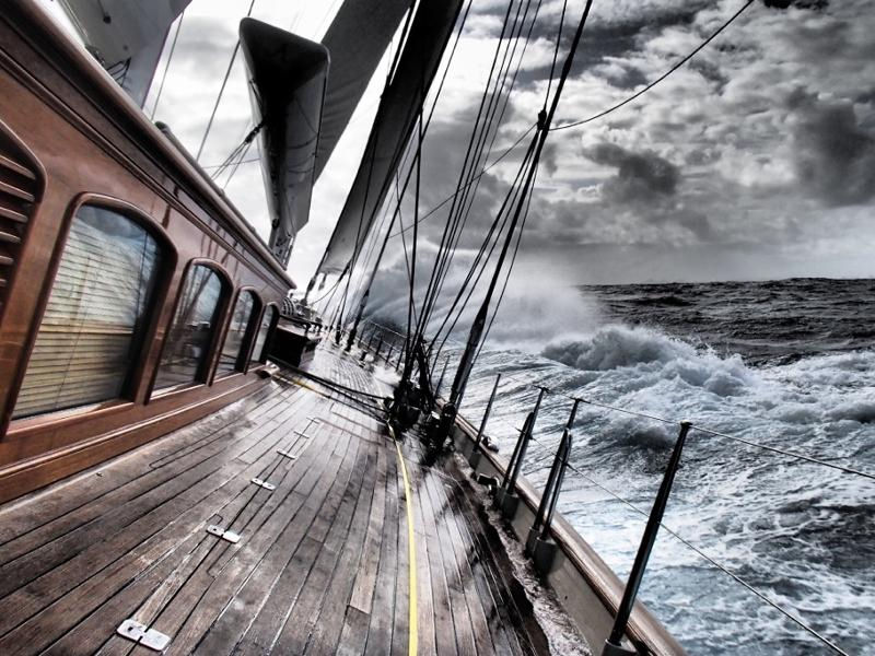 Onboard Athos during the RORC Caribbean 600 photo copyright Miles Seddon / Athos taken at Antigua Yacht Club and featuring the Classic Yachts class