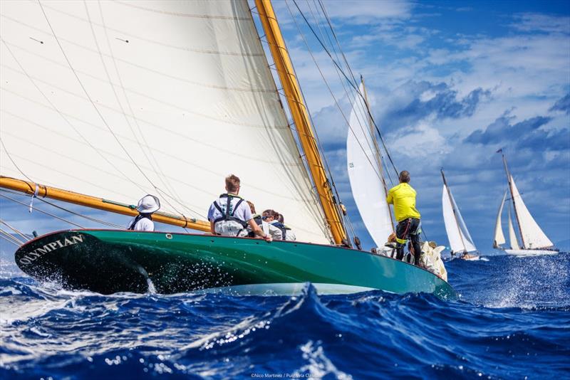 Olympian on Puig Vela Clàssica Barcelona Regatta Day 3 photo copyright Nico Martinez / MartinezStudio taken at Real Club Nautico de Barcelona and featuring the Classic Yachts class