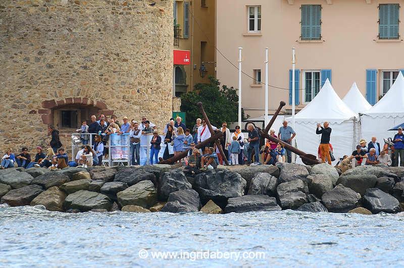 Les Voiles de Saint-Tropez day 6 - racing abandoned due to lack of wind photo copyright Ingrid Abery / www.ingridabery.com taken at Société Nautique de Saint-Tropez and featuring the Classic Yachts class