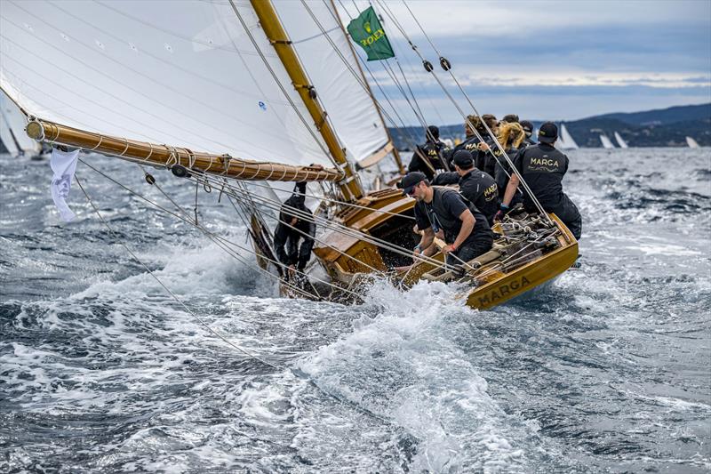 Les Voiles de Saint-Tropez day 7 photo copyright Kurt Arrigo taken at Société Nautique de Saint-Tropez and featuring the Classic Yachts class