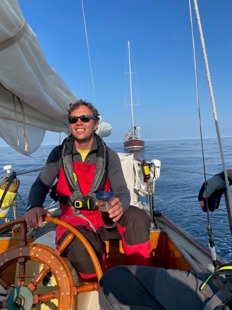 Abigail towing - Marblehead to Halifax Ocean Race photo copyright Vicki Staveacre taken at Royal Nova Scotia Yacht Squadron and featuring the Classic Yachts class