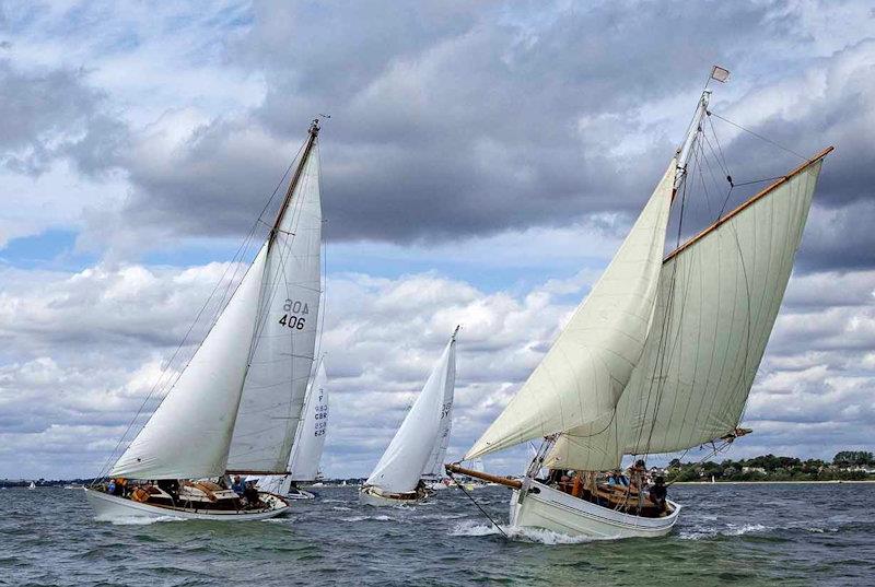 Two of the visiting Classic Yachts and Gaffers - Mersea Week 2024 - photo © Chrissie Westgate