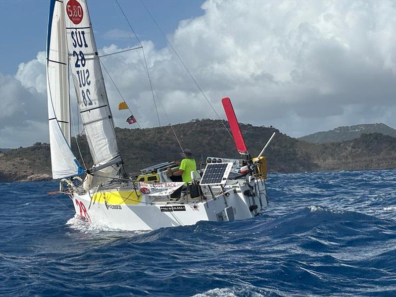 Renaud Stitelmann (#28 CAPUCINETTE): Winner of the Globe 580 Transat in just 22 days, averaging 5.62 knots and 135 miles per day. Renaud also claimed first place in the seniors division for skippers aged 60 and over!  - photo © Christine Turner / CG580T / MGR2025