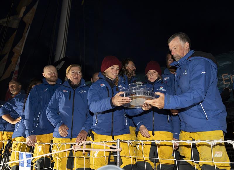 A few wee drams for third place Ha Long Bay, Viet Nam - Clipper Round the World photo copyright Martin Shields taken at  and featuring the Clipper 70 class