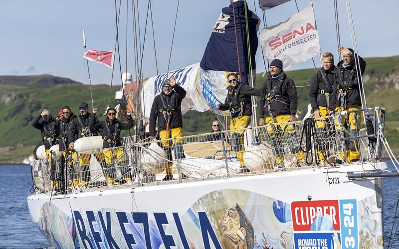 A sunny welcome for Bekezela - Clipper Round the World - photo © Martin Shields