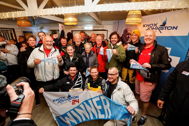 Winning team Knotting Wrong in the Knox-Johnston Cup 2024 photo copyright Paul Wyeth taken at  and featuring the Clipper 70 class