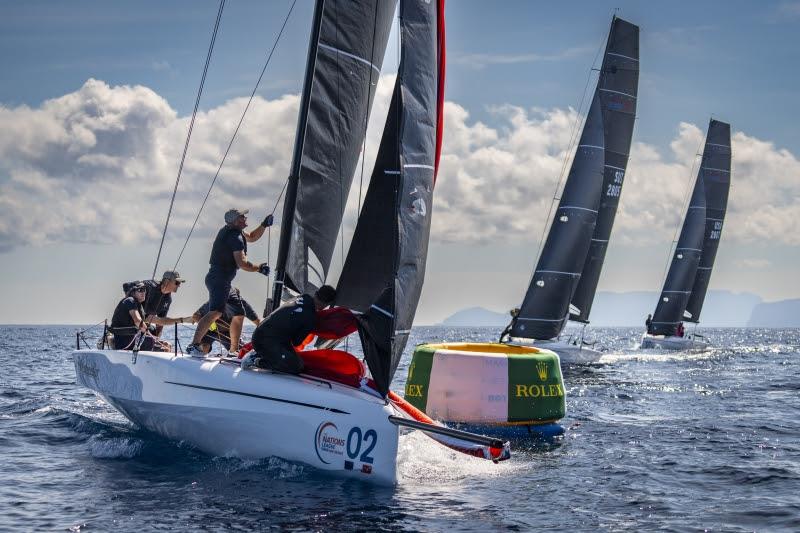 The ClubSwan 28 Marcello at the upwind mark, Rolex Swan Cup photo copyright YCCS / Daniele Macis taken at Yacht Club Costa Smeralda and featuring the ClubSwan 28 class