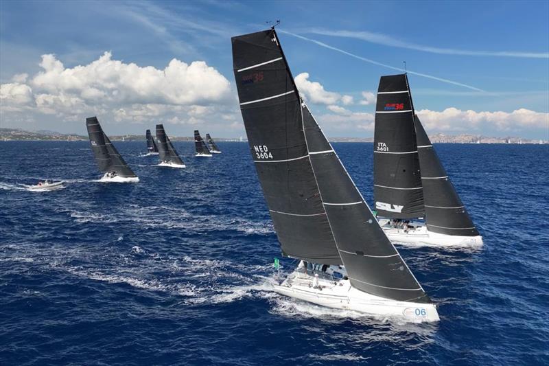 The ClubSwan 36 class racing on day four of the 22nd Rolex Swan Cup photo copyright YCCS / Daniele Macis taken at Yacht Club Costa Smeralda and featuring the ClubSwan 36 class