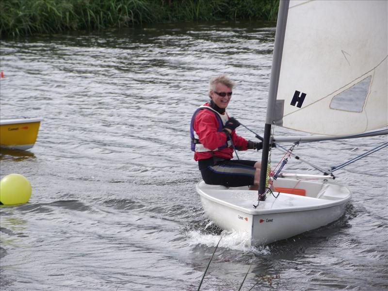 Nick Moon wins the Severn Comet Open photo copyright Chris Hawley taken at Severn Sailing Club and featuring the Comet class