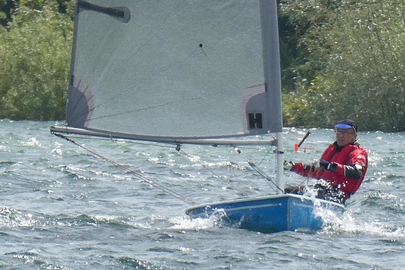 A windy Comet open meeting at Carsington photo copyright Roger Doyle taken at Carsington Sailing Club and featuring the Comet class