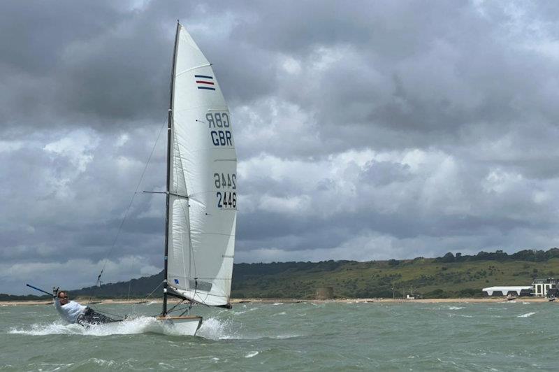 Contenders Travellers trophy round 7 at Hythe & Saltwood  photo copyright George Chandler taken at Hythe and Saltwood Sailing Club and featuring the Contender class