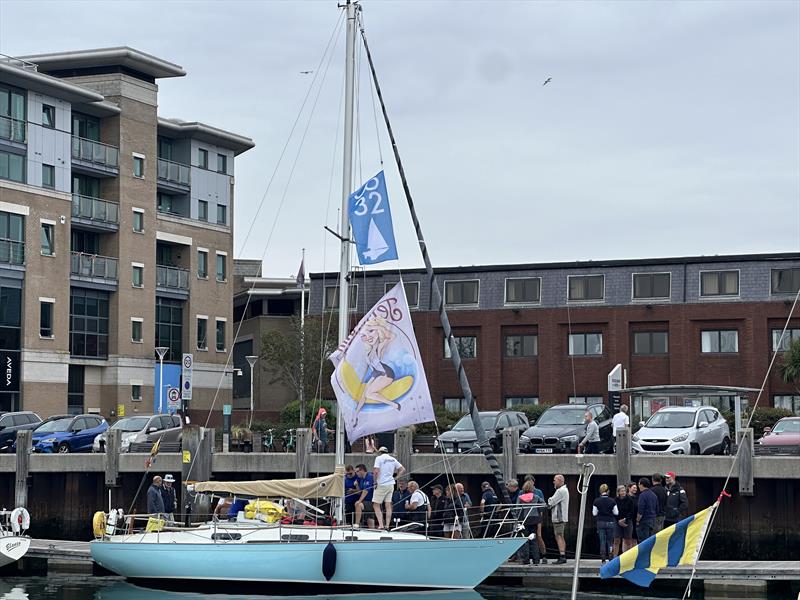 Contessa 32 sailors at Poole Quay Boat Haven photo copyright Martin Collen taken at  and featuring the Contessa 32 class