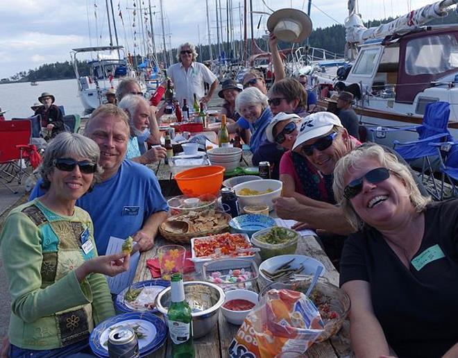 Food and fellowship at a BCA rendezvous - photo © Jennifer Handley
