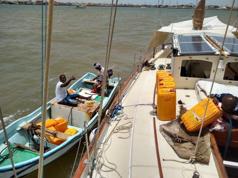 Refueling in Djibouti - photo © Peter and Ginger Niemann