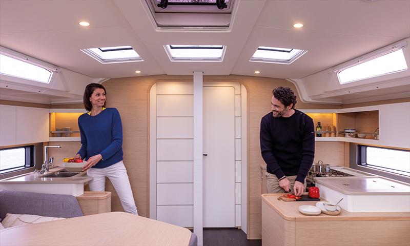 Dufour 44 galley photo copyright Dufour Yachts taken at  and featuring the Cruising Yacht class