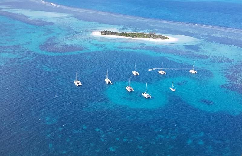 Aerial of Go East Yachts at ilot Kueon photo copyright Rivergate Marina & Shipyard taken at  and featuring the Cruising Yacht class