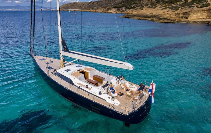 Contest 63CS - at anchor - photo © Contest Yachts