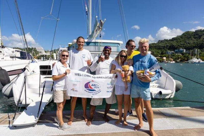 ARC+ 2024 finish in Grenada - photo © Arthur Daniel