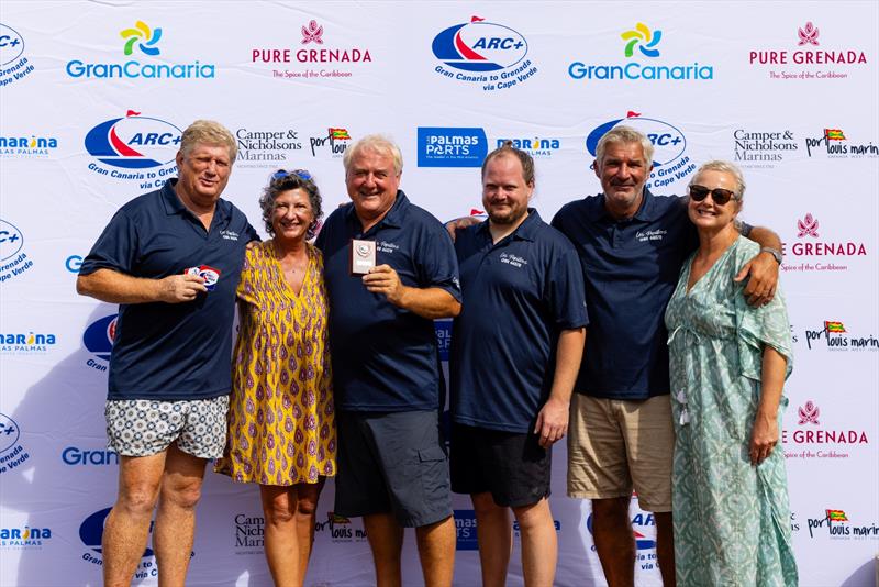 Les Papillons - ARC+ 2024 Prizegiving photo copyright Arthur Daniel taken at  and featuring the Cruising Yacht class