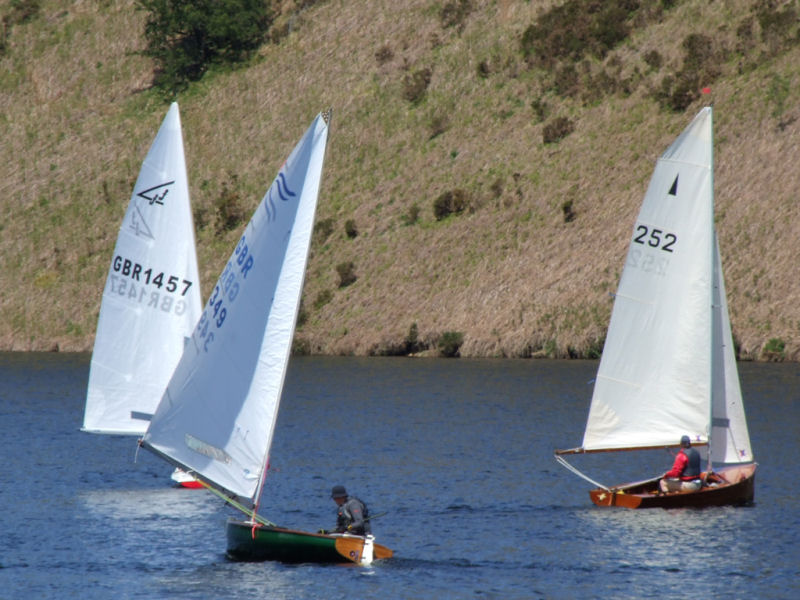 A group of dedicated enthusiasts of vintage racing dinghies at Clywedog photo copyright Dr Anne McDermott taken at Clywedog Sailing Club and featuring the Classic & Vintage Dinghy class