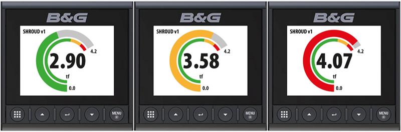 Warning Dials on B&G instruments - photo © Cyclops Marine