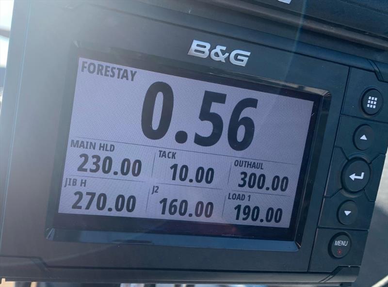 Example data display via B&G instruments - photo © Cyclops Marine