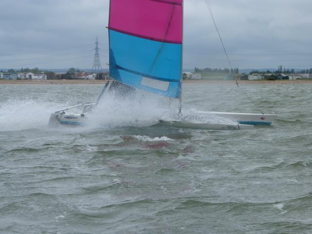 Tony Alexander during the Sprint 15 Southern Area Championships at Seasalter photo copyright Mark Hollis taken at Seasalter Sailing Club and featuring the Dart 15 class