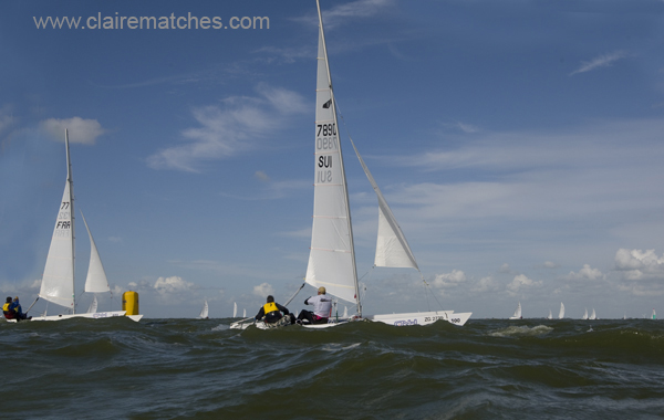 More action from the Dart 18 worlds in Holland photo copyright Claire Matches / www.clairematches.com taken at  and featuring the Dart 18 class