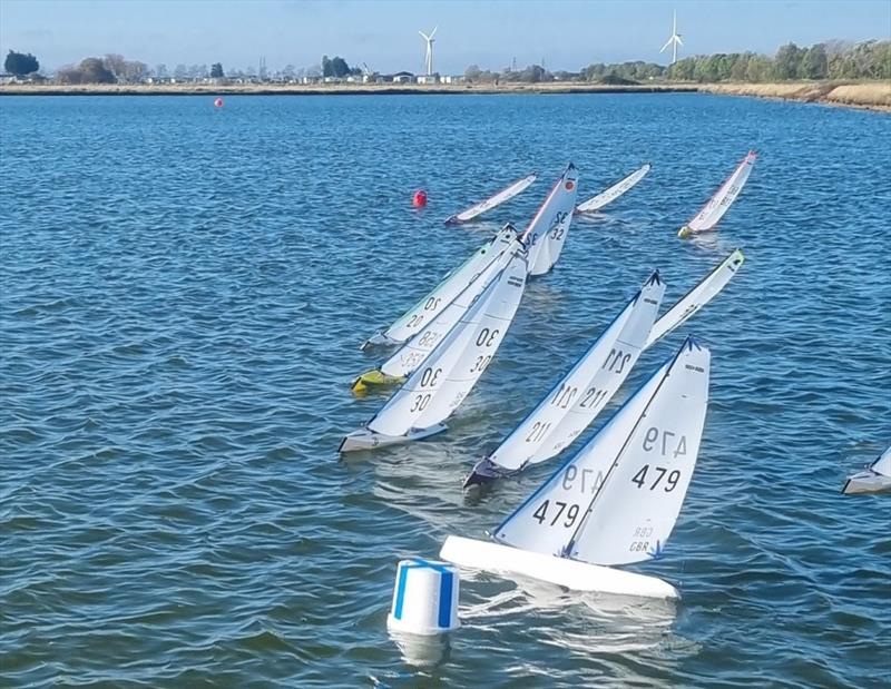 DF95 Autumn Series event 4 at Barton's Point photo copyright Peter Jackson taken at East Kent Radio Sailing Club and featuring the DF95 class